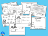 January Name Practice Worksheets and Activities