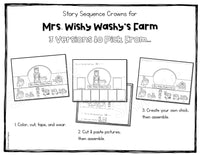 Mrs. Wishy Washy's Farm Sequencing Hats