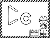 Construction Theme Alphabet Mats