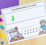 Dinosaur Editable Name Practice Worksheets and Activities