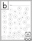 Lowercase Letter Dot Dabber Worksheets