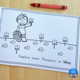 Months of the Year Personalized Emergent Reader