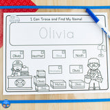 Community Helpers Name Practice Worksheets and Activities