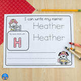 Community Helpers Name Practice Worksheets and Activities