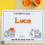 Construction Name Practice Worksheets and Activities