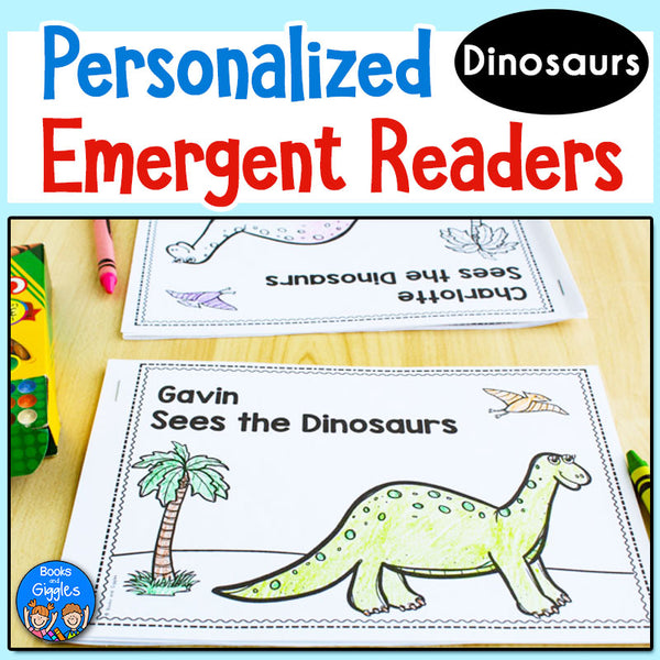 Dinosaurs Personalized Emergent Reader