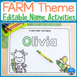Farm Name Practice Worksheets and Activities