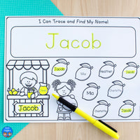 June Name Practice Worksheets and Activities