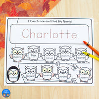 October Name Practice Worksheets and Activities