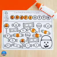 October Name Practice Worksheets and Activities