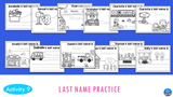 Monthly Name Practice Worksheets and Activities YEAR-LONG BUNDLE