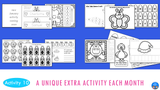Monthly Name Practice Worksheets and Activities YEAR-LONG BUNDLE