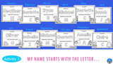 Monthly Name Practice Worksheets and Activities YEAR-LONG BUNDLE