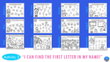 Monthly Name Practice Worksheets and Activities YEAR-LONG BUNDLE