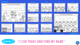 Monthly Name Practice Worksheets and Activities YEAR-LONG BUNDLE
