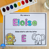 Zoo Name Practice Worksheets and Activities