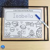 Space Name Practice Worksheets and Activities