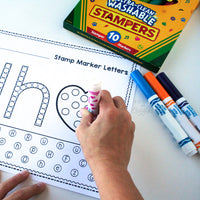 Letter Recognition Worksheets for Stamp Markers