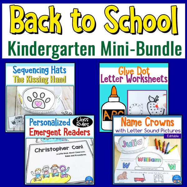 Back to School Kindergarten Mini-Bundle