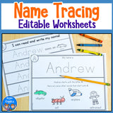 Editable Name Tracing Worksheets