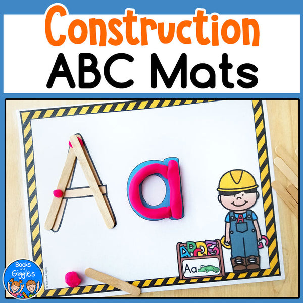 Construction Theme Alphabet Mats
