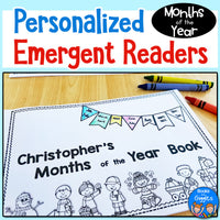Months of the Year Personalized Emergent Reader